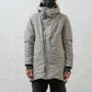 <span>25.2</span><span>"BASIC"</span>MOUNTAIN PARKA SEMILONG ORIGAMI SLEEVE PRIMALOFT<br>ULTRA LIGHT 3 LAYER NYLON<br>DUSTY WHITE