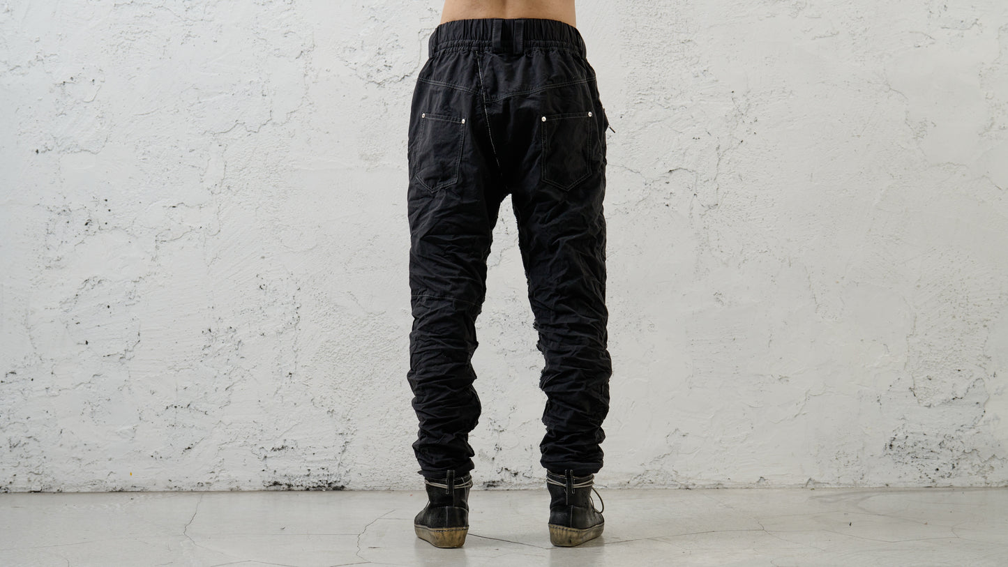 <span>25.2</span><span>"DISPLACEMENT"</span>JEANS CARGO L/C TRS<br>ZIMBABWE COTTON HEAVY<br>BLACK