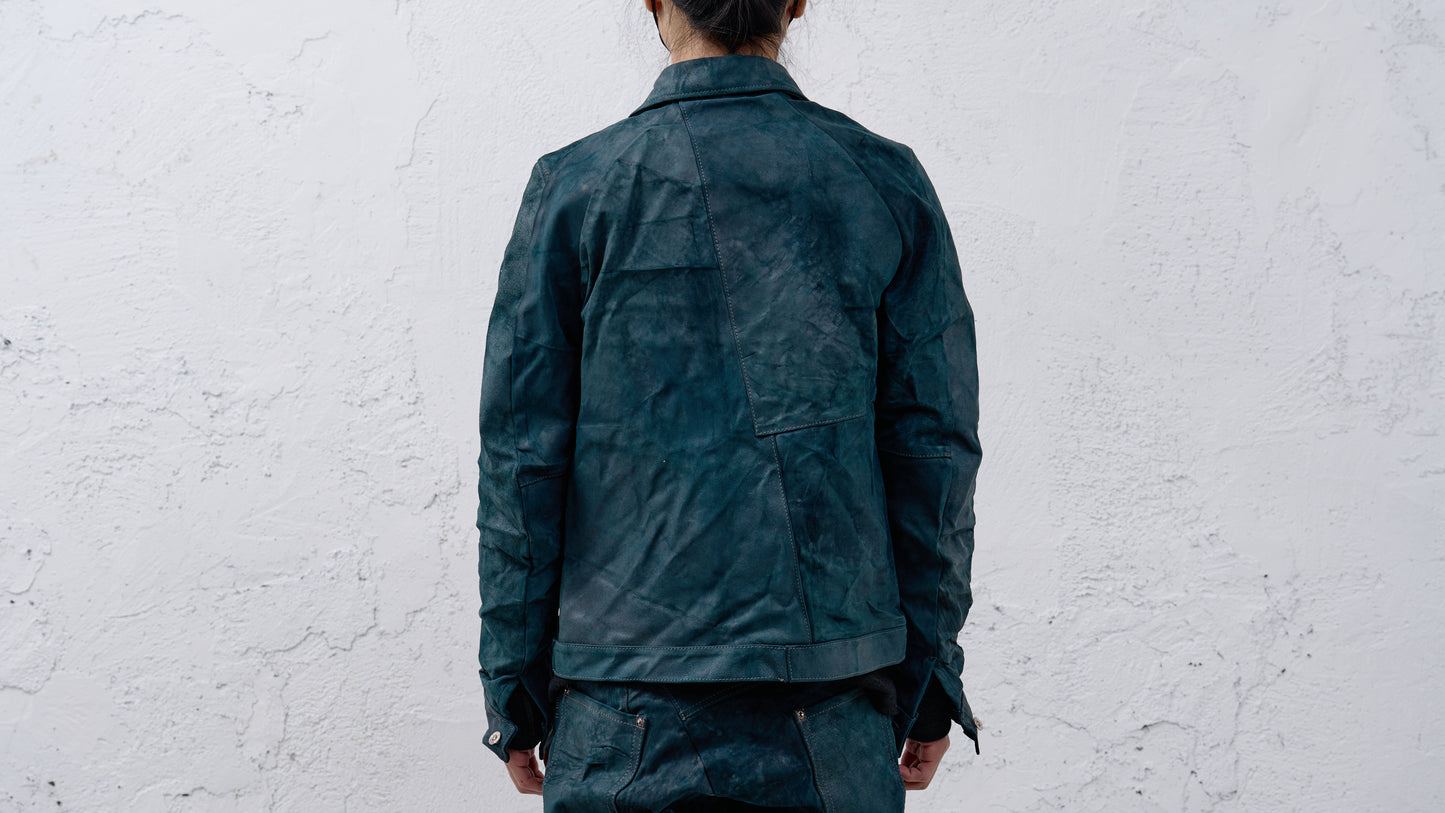 <span>26.2</span><span>"DISPLACEMENT"</span>JEAN JACKET<br>HORSE FULL GRAIN<br>INDIGO REVERSE