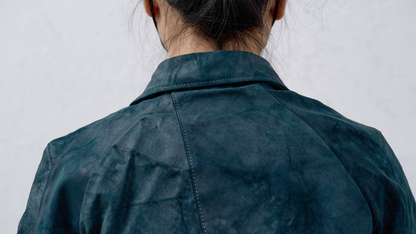 <span>26.2</span><span>"DISPLACEMENT"</span>JEAN JACKET<br>HORSE FULL GRAIN<br>INDIGO REVERSE