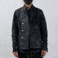 <span>26.2</span><span>"BASIC"</span>DOUBLE BREASTED WORK BLAZER<br>HORSE FULL GRAIN<br>BLACK REVERSE