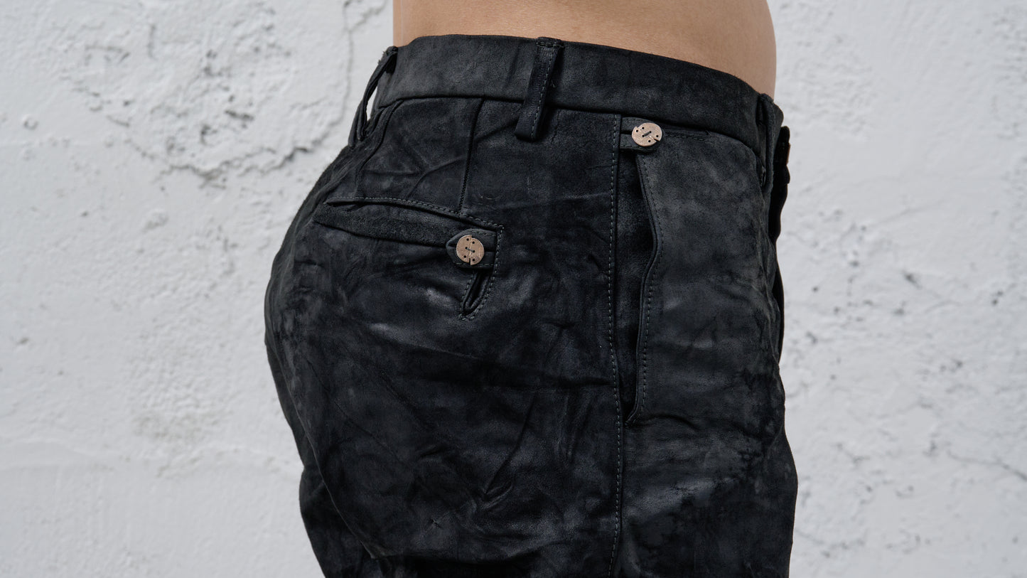 <span>26.2</span><span>"BASIC"</span>L-P TRS W/Z CO LINING<br>HORSE FULL GRAIN<br>BLACK REVERSE