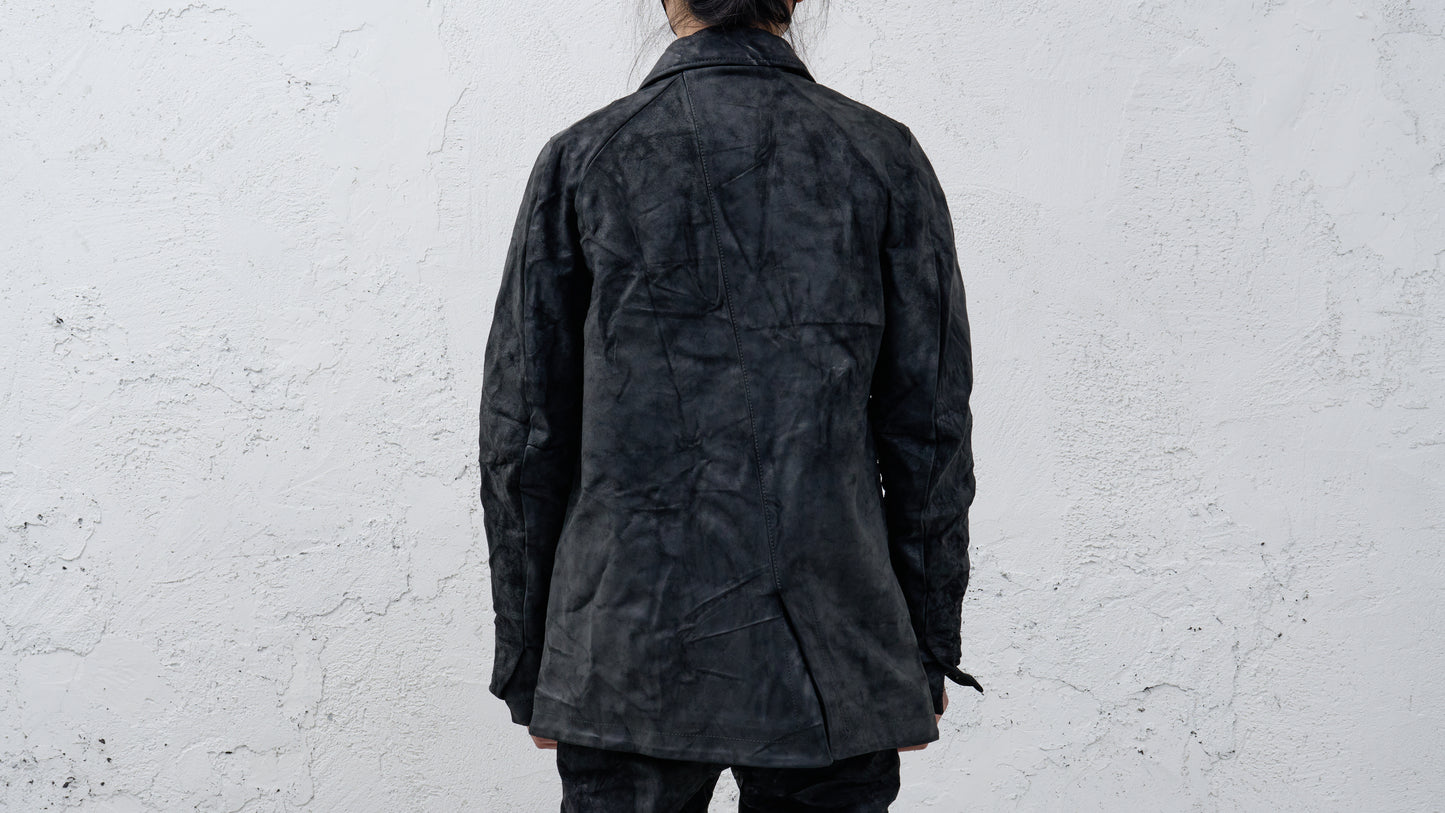 <span>26.2</span><span>"BASIC"</span>WORK COAT SHORT<br>HORSE FULL GRAIN<br>BLACK REVERSE