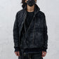 <span>26.2</span><span>"DISPLACEMENT"</span>SWEAT PARKA HOODED ZIPPED CO LINING<br>HORSE FULL GRAIN<br>BLACK REVERSE