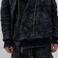 <span>26.2</span><span>"DISPLACEMENT"</span>SWEAT PARKA HOODED ZIPPED CO LINING<br>HORSE FULL GRAIN<br>BLACK REVERSE