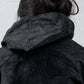 <span>26.2</span><span>"DISPLACEMENT"</span>SWEAT PARKA HOODED ZIPPED CO LINING<br>HORSE FULL GRAIN<br>BLACK REVERSE