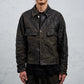<span>27.1</span><span>"DISPLACEMENT"</span>ARMHOLELESS  JACKET <br>DEER FULL GRAIN<br>COL.26