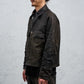 <span>27.1</span><span>"DISPLACEMENT"</span>ARMHOLELESS  JACKET <br>DEER FULL GRAIN<br>COL.26