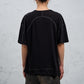 <span>27.1</span><span>"DISPLACEMENT"</span>T-SHIRTS S/S OVERSIZED<br>DRY COTTON JERSEY 60/1<br>BLACK