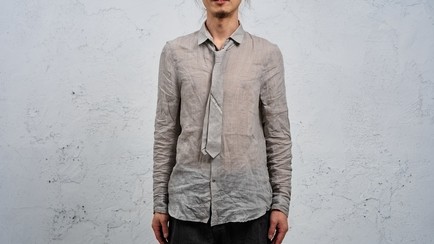 <span>27.1</span><span>"DISPLACEMENT"</span>INSIDE SHIRT<br>ULTRA LIGHT RAMIE<br>LIGHT CARBON