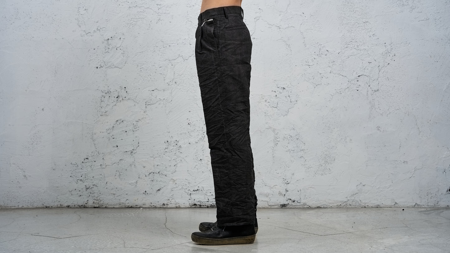 <span>27.1</span><span>"BASIC"</span>PLEATED L/C TRS WIDE<br>DNA PAPER TWILL<br>CARBON