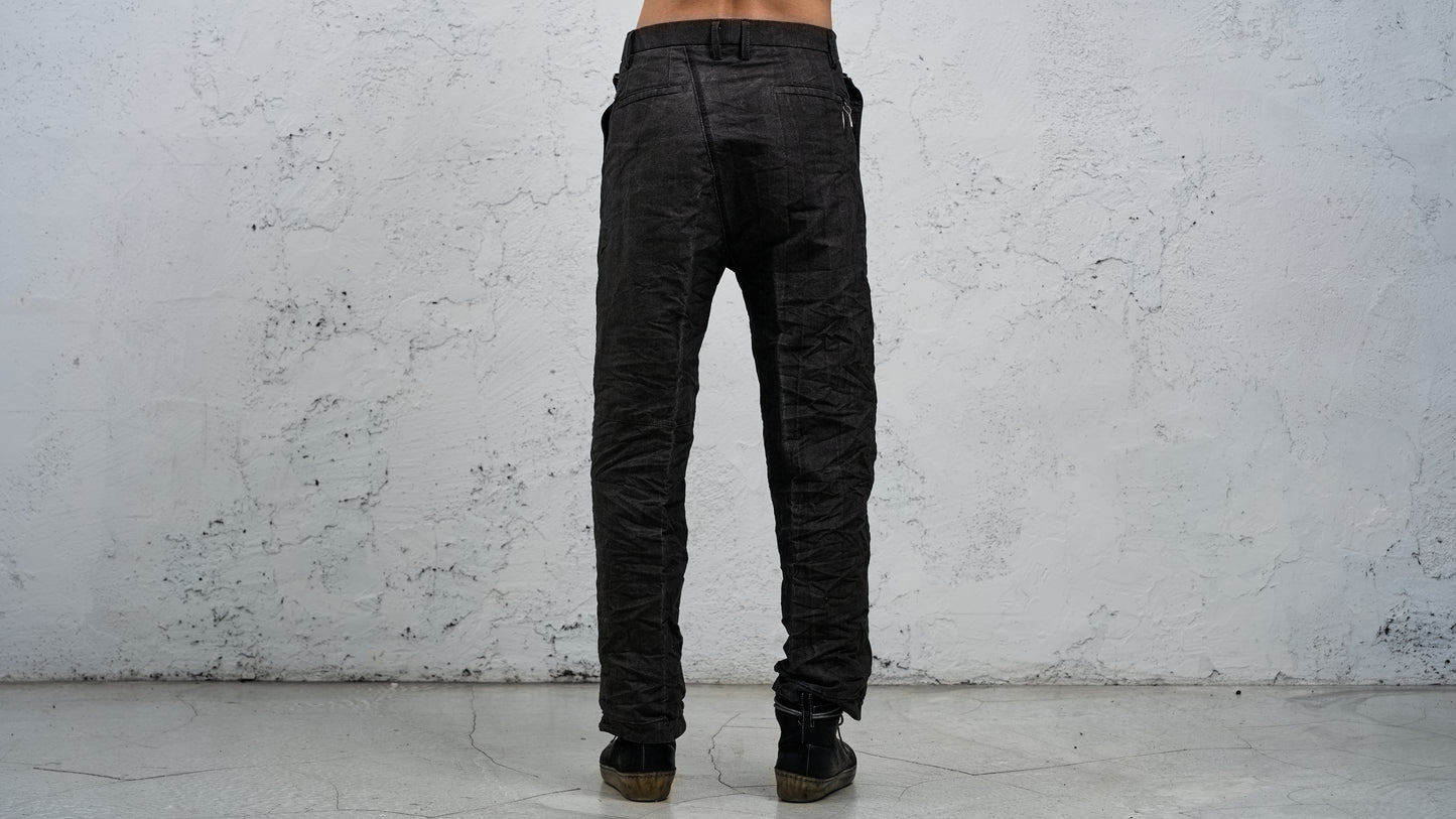 <span>27.1</span><span>"BASIC"</span>PLEATED L/C TRS WIDE<br>DNA PAPER TWILL<br>CARBON