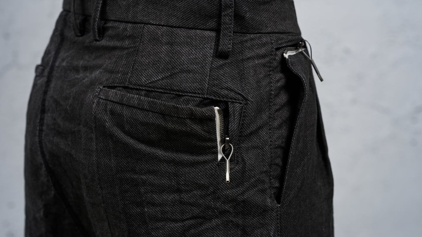 <span>27.1</span><span>"BASIC"</span>PLEATED L/C TRS WIDE<br>DNA PAPER TWILL<br>CARBON
