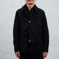 <span>27.1</span><span>"DISPLACEMENT"</span>ARMHOLELESS  JACKET <br>SUPER 140' VERGIN WOOL<br>BLACK