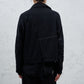 <span>27.1</span><span>"DISPLACEMENT"</span>ARMHOLELESS  JACKET <br>SUPER 140' VERGIN WOOL<br>BLACK