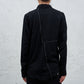<span>27.1</span><span>"DISPLACEMENT"</span>INSIDE SHIRT<br>SUPER 140' VERGIN WOOL<br>BLACK