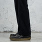 <span>27.1</span><span>"BASIC"</span>PLEATED L/C TRS WIDE<br>SUPER 140' VERGIN WOOL<br>BLACK