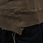 <span>27.1</span><span>"DISPLACEMENT"</span>HOODED POCKET SWEATER<br>COTTON PIQUE<br>OLIVE