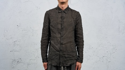 <span>27.1</span><span>"DISPLACEMENT"</span>INSIDE SHIRT<br>ULTRA LIGHT RAMIE<br>CARBON
