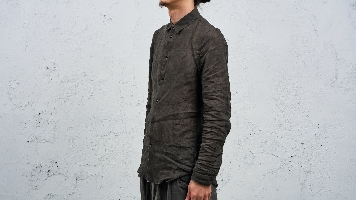 <span>27.1</span><span>"DISPLACEMENT"</span>INSIDE SHIRT<br>ULTRA LIGHT RAMIE<br>CARBON