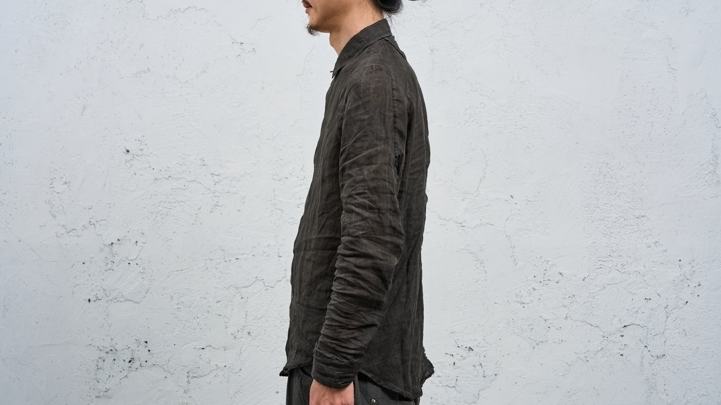 <span>27.1</span><span>"DISPLACEMENT"</span>INSIDE SHIRT<br>ULTRA LIGHT RAMIE<br>CARBON