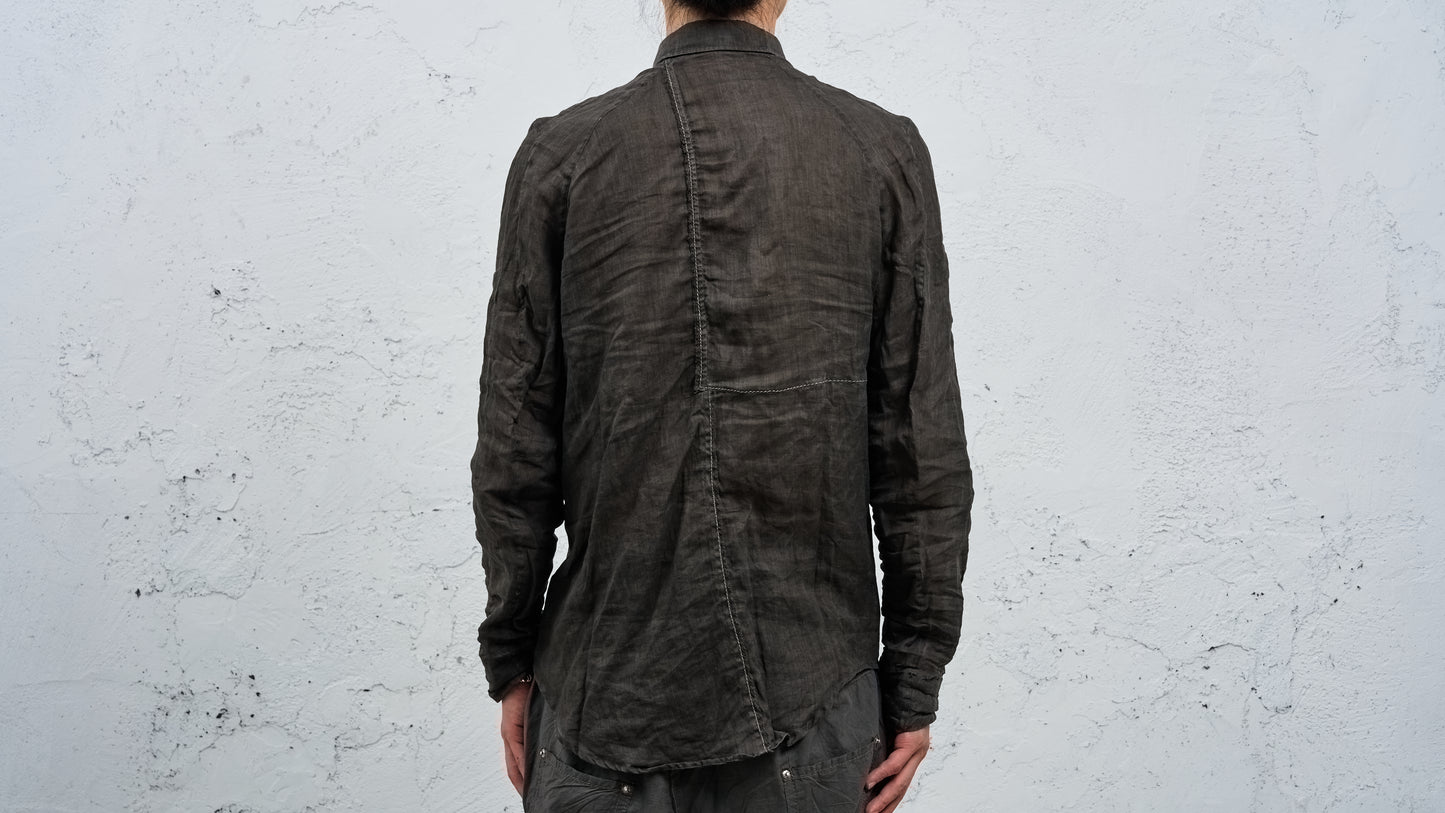 <span>27.1</span><span>"DISPLACEMENT"</span>INSIDE SHIRT<br>ULTRA LIGHT RAMIE<br>CARBON
