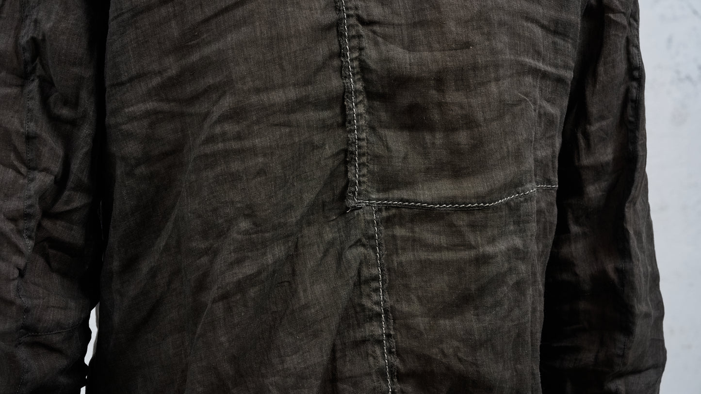 <span>27.1</span><span>"DISPLACEMENT"</span>INSIDE SHIRT<br>ULTRA LIGHT RAMIE<br>CARBON