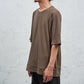 <span>27.1</span><span>"DISPLACEMENT"</span>T-SHIRTS S/S OVERSIZED<br>SUPIMA COTTON 40'/1<br>BEIGE