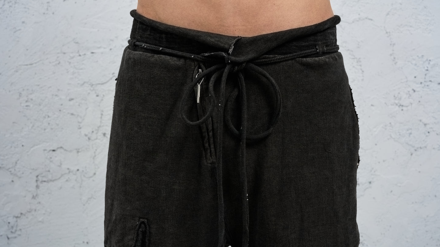 <span>27.1</span><span>"DISPLACEMENT"</span>SWEAT PANTS LOOSE<br>UNBALANCED COTTON JERSEY<br>CARBON