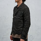 <span>27.1</span><span>"DISPLACEMENT"</span>JEAN JACKET<br>PRINTED LINEN LIGHT<br>CARBON