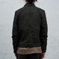 <span>27.1</span><span>"DISPLACEMENT"</span>JEAN JACKET<br>PRINTED LINEN LIGHT<br>CARBON
