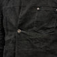 <span>27.1</span><span>"DISPLACEMENT"</span>JEAN JACKET<br>PRINTED LINEN LIGHT<br>CARBON