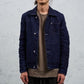 <span>27.1</span><span>"DISPLACEMENT"</span>JEAN JACKET<br>PRINTED LINEN LIGHT<br>INDIGO