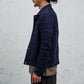 <span>27.1</span><span>"DISPLACEMENT"</span>JEAN JACKET<br>PRINTED LINEN LIGHT<br>INDIGO
