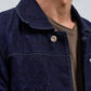 <span>27.1</span><span>"DISPLACEMENT"</span>JEAN JACKET<br>PRINTED LINEN LIGHT<br>INDIGO