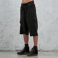<span>27.1</span><span>"DISPLACEMENT"</span>SWEAT PANTS DROPCLOTCHED SHORT<br>HEAVY JERSEY MEDIUM<br>CARBON