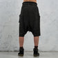 <span>27.1</span><span>"DISPLACEMENT"</span>SWEAT PANTS DROPCLOTCHED SHORT<br>HEAVY JERSEY MEDIUM<br>CARBON