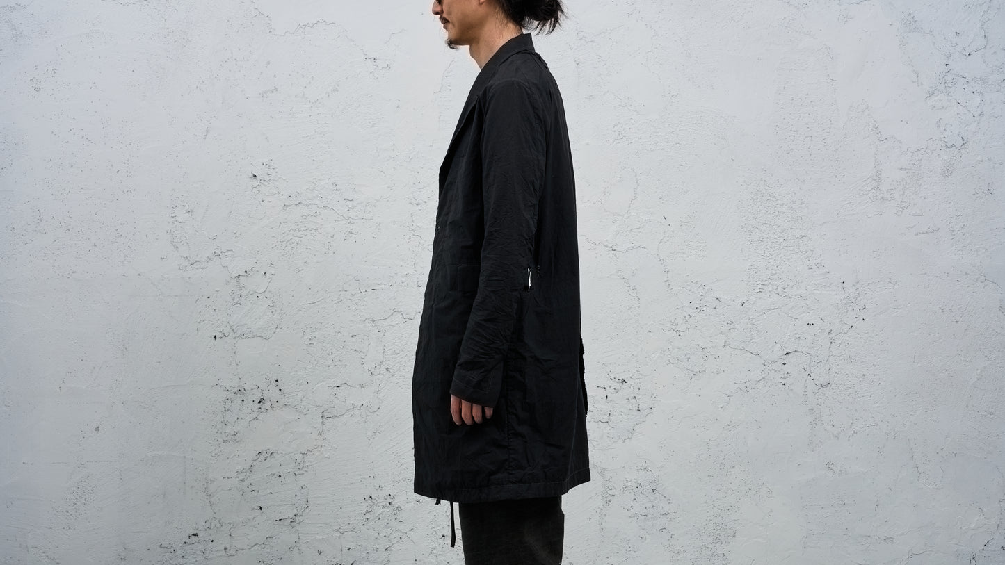<span>27.1</span><span>"BASIC"</span>DOUBLE BREASTED WORK COAT<br>ZIMBABWE COTTON LIGHT<br>BLACK 3