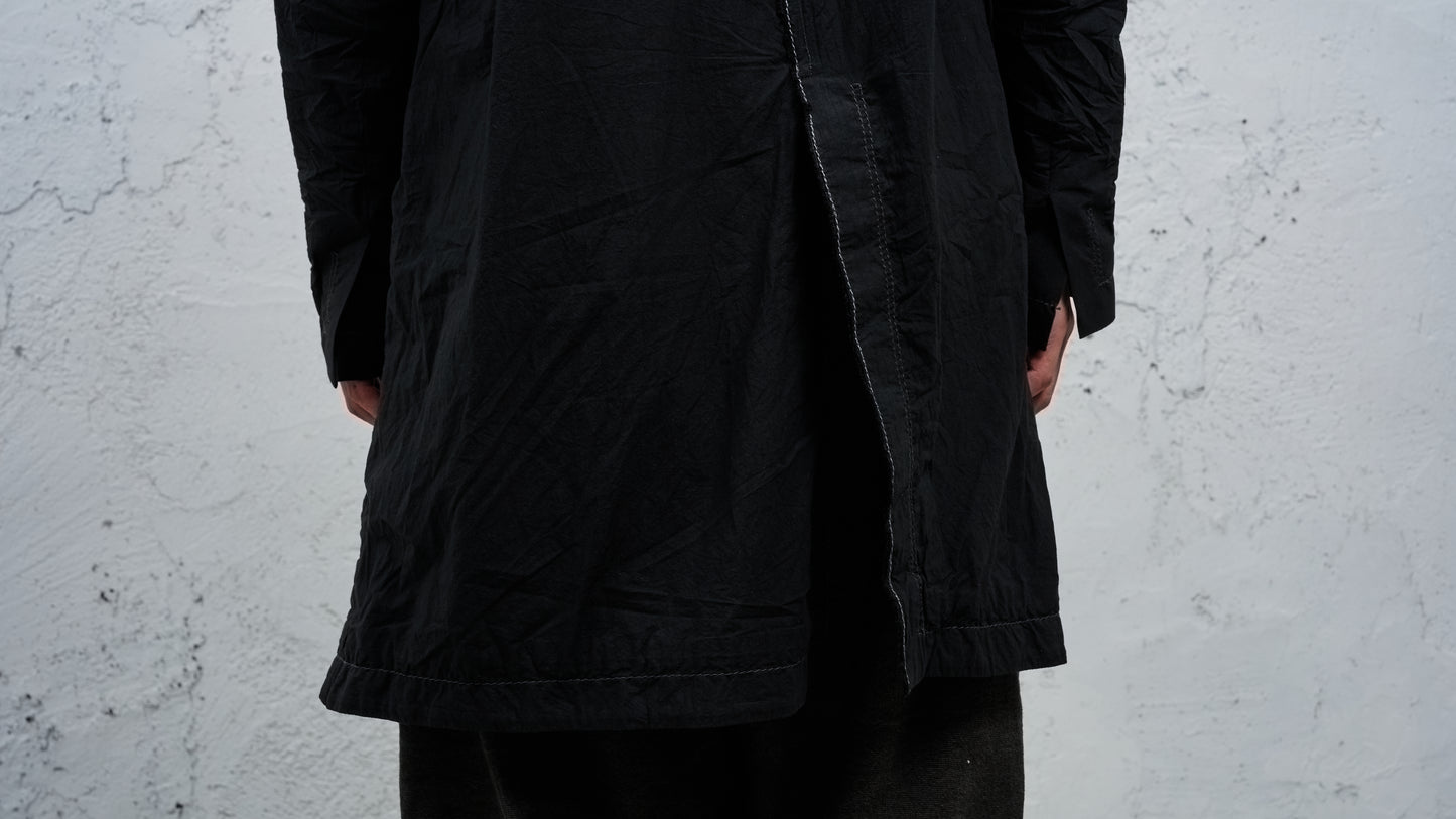 <span>27.1</span><span>"BASIC"</span>DOUBLE BREASTED WORK COAT<br>ZIMBABWE COTTON LIGHT<br>BLACK 3