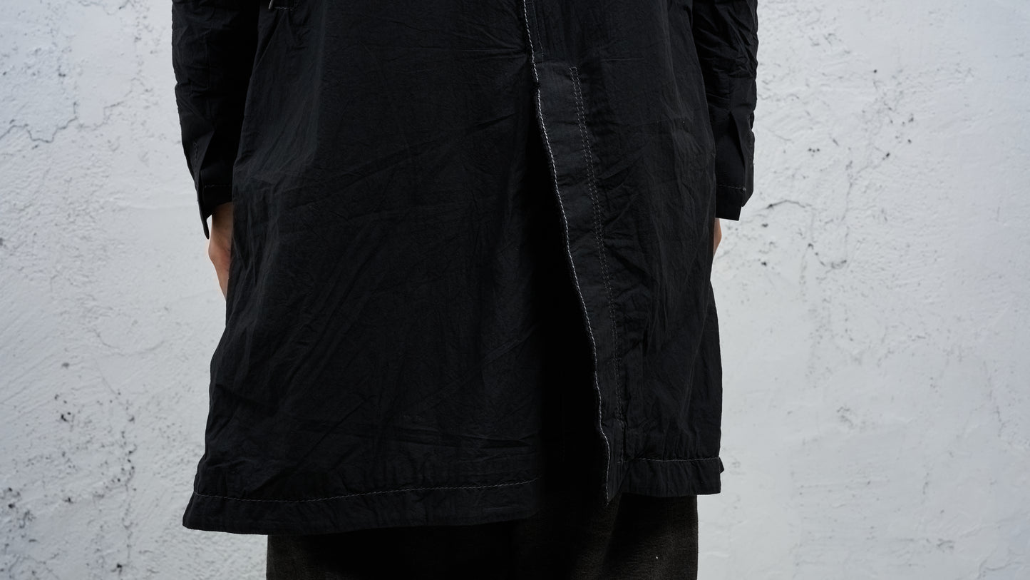 <span>27.1</span><span>"BASIC"</span>DOUBLE BREASTED WORK COAT<br>ZIMBABWE COTTON LIGHT<br>BLACK 3