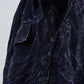 <span>27.1</span><span>"DISPLACEMENT"</span>ARMHOLELESS  COAT <br>PRINTED LINEN MEDIUM<br>INDIGO