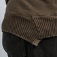 <span>27.1</span><span>"DISPLACEMENT"</span>CREWNECK SWEATER <br>COTTON PIQUE<br>OLIVE