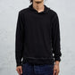 <span>27.1</span><span>"DISPLACEMENT"</span>T-SHIRTS L/S HOODED<br>DRY COTTON JERSEY 60/1<br>BLACK