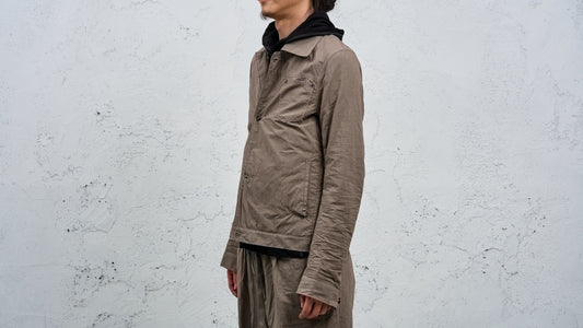 <span>27.1</span><span>"DISPLACEMENT"</span>JEAN JACKET<br>ZIMBABWE COTTON LIGHT<br>M.GREY 35