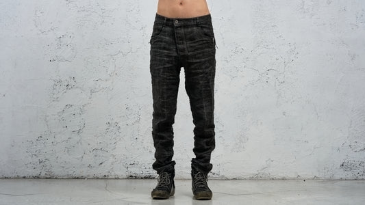 <span>27.1</span><span>"DISPLACEMENT"</span>JEANS<br>PRINTED LINEN LIGHT<br>CARBON