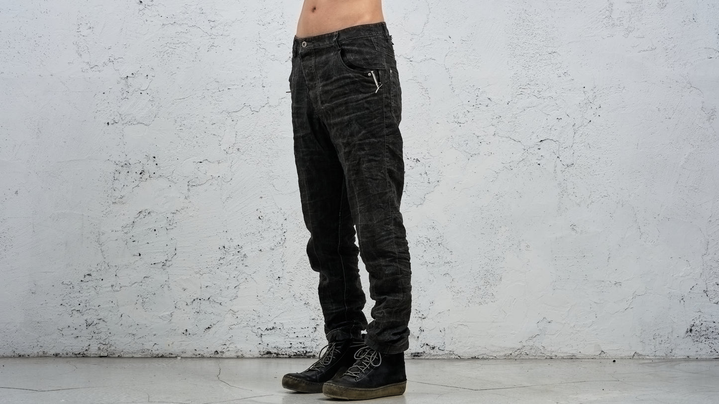 <span>27.1</span><span>"DISPLACEMENT"</span>JEANS<br>PRINTED LINEN LIGHT<br>CARBON