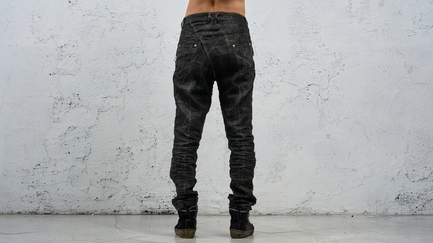 <span>27.1</span><span>"DISPLACEMENT"</span>JEANS<br>PRINTED LINEN LIGHT<br>CARBON